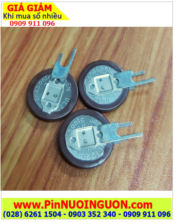 Panasonic VL1220, Pin sạc 3v lithium Panasonic VL1220 / 12mm x2.0mm (chân thép như hình) chính hãng _Xuất xứ NHẬT 